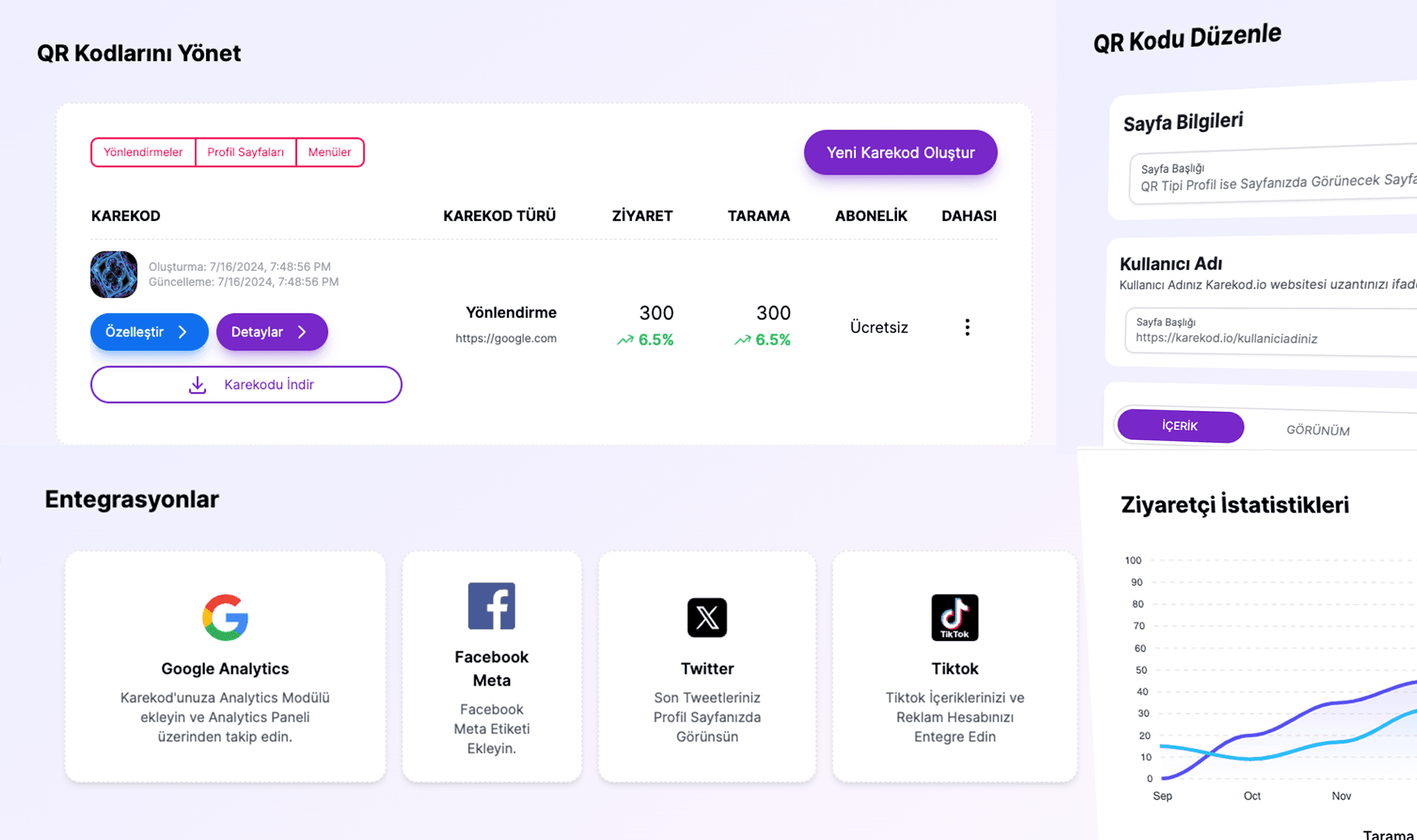 QR Code Creation Panel